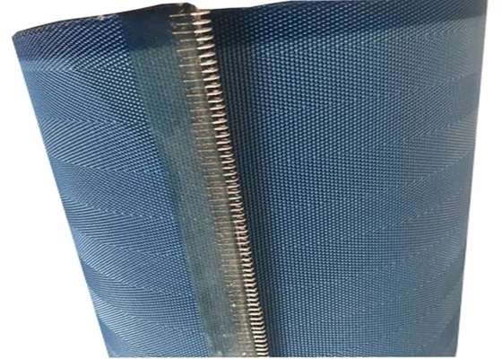 High Air Permeability Polyester Filter Belt Black Anti Alkali For Chemical Industry