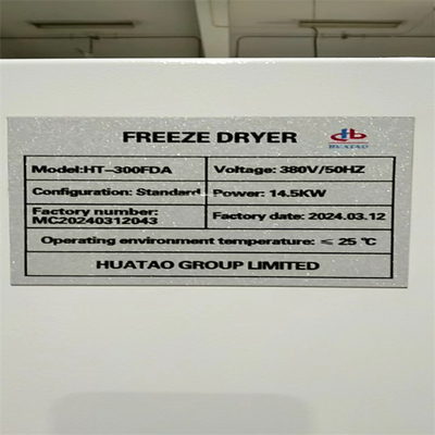 3m2 Capcity 60kg/Batch  Silicone Oil Freeze Dryer Air Cooling