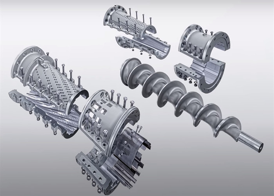 Alloy Steel Defibrator Plug Screw Feeder Shaft