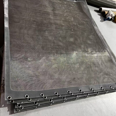 FDA-Compliant Wire Grommet Screen with Transparent PU Edge and 46%-76.4% Open Area for Rotex Replacement