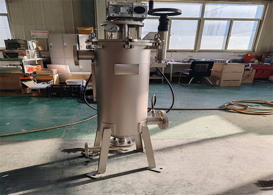 Industrial Oil Filter With Automated Self Cleaning Filter Housing