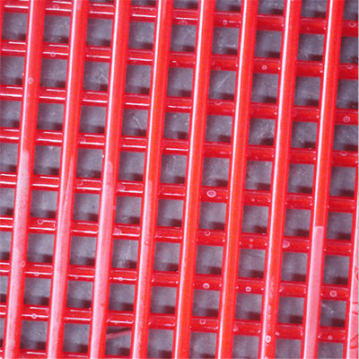 High-Wear PU-Coated Screen Mesh With 2.5mm Wire Diameter Rectangular Holes For Mining