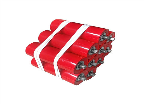 Galvanized Steel Conveyor Idler Roller Low Noise Multi Labyrinth Seal For Mining