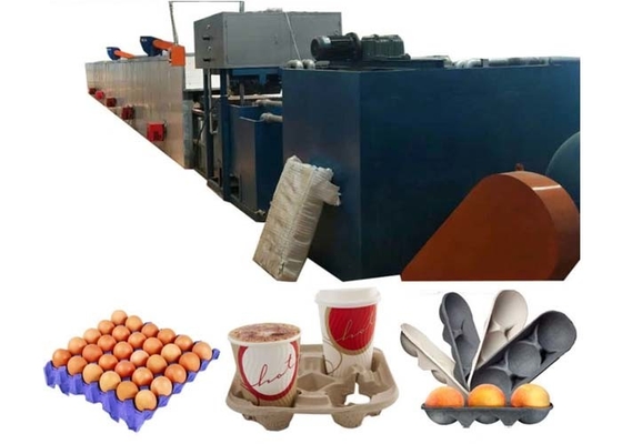 Semi Automatic 1500 PCS/H Recycle Paper Egg Carton Making Machine Pulp Egg Tray Molding Machinery
