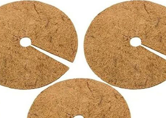 100% Natural Coconut Fibers Round Mulch Ring For Garden