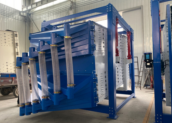Square Swing Vibrating Sieve Machine For Calcium Carbonate Screening Gyratory Fine Screen