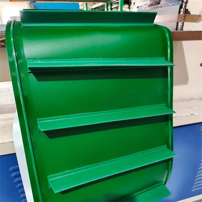 Green Profile Cleated PVC Conveyor Belt With Baffle