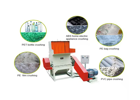 Plastic Bottle Recycling Crushing Machine For Waste Plastic Management