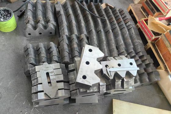 D2 Material Single Shaft Shredder Blade For Tyre Recycling