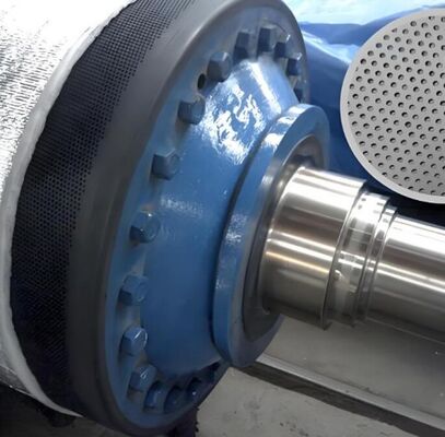 Rubber Covered Suction Press Roll with Drilled Hole and Grooved Surface for Paper Making Machine