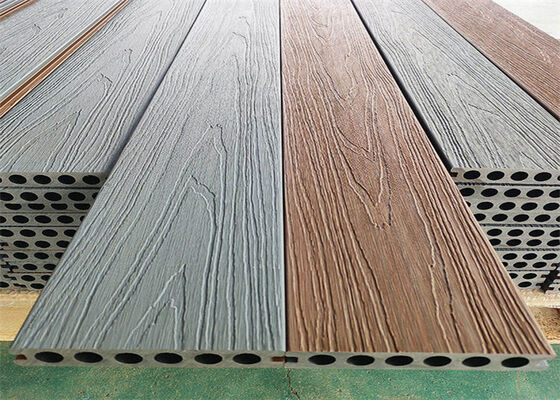 Waterproof Outdoor WPC Decking Board Flooring Easy Installation