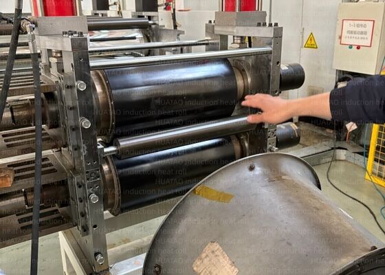 Hard Chrome Plating Mirror Finish Ultra-Precision Calender Roller 0.003 To 0.005mm Linear Speed Max 50mmin