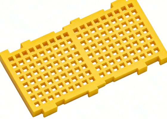 High Polyurethane Dewatering Screen Panel with Reinforced Structure for Tailings Dry Discharge TechnicalOpen Area Modular Rubber Screen Panel for Optimized Material Stratification Technical