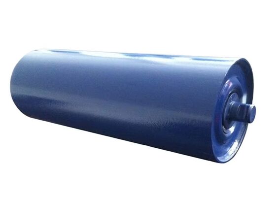 HDPE Conveyor Roller Blue Lightweight Corrosion Resistant Mining Conveyor Equipment