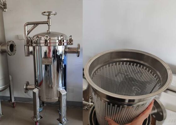Industrial Stainless Steel Single Bag Filter For Seawater