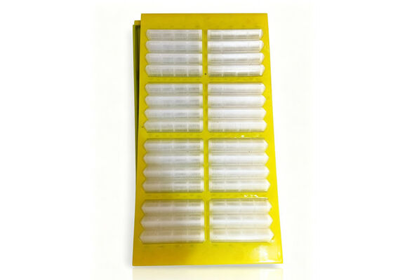 Wave Style Polyurethane Dewatering Screen Panel with 50% Higher Drainage Area for Iron Ore