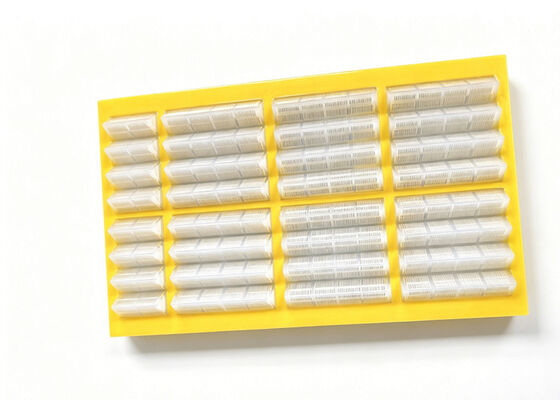 Self Cleaning Modular Polyurethane Screen with Embedded Steel Frame for Sand