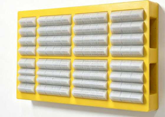 Anti-Blocking Polyurethane Modular Screen Panel with Reinforced Steel Frame for Wet Viscous Material Screening