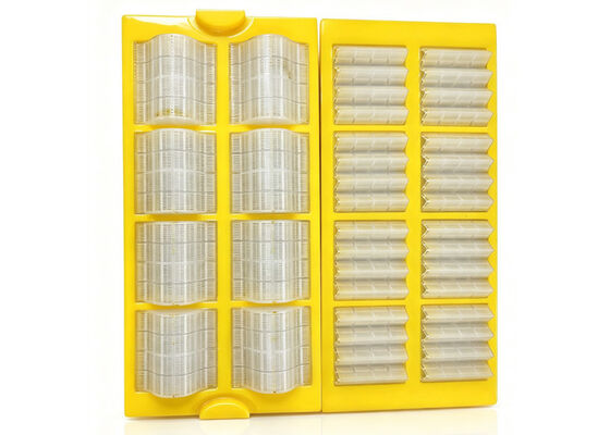 Heavy-Duty PIPO Style Polyurethane Screen Panel with Reinforced Mounting for High Impact Primary Screening