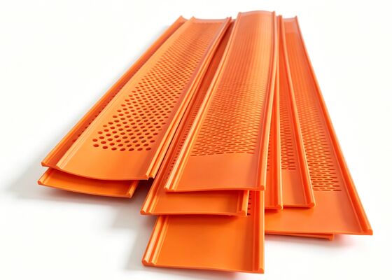 Flexible PU Flip Flow Mats for Damp Wood Chip and Biomass Sizing