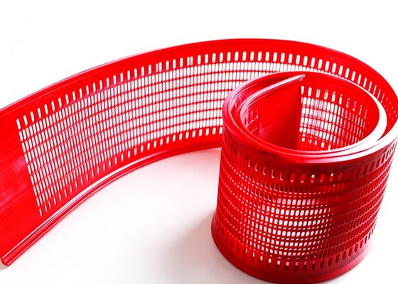 Flexible PU Flip Flow Mats for Damp Wood Chip and Biomass Sizing