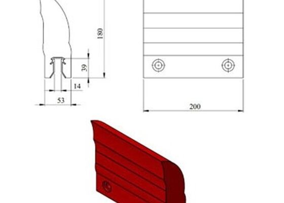 Conveyor Belt Cleaner PU Blade for Ore Mining High Elasticity Long Service Life