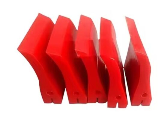 Polyurethane Conveyor Belt Scraper High Elasticity Yellow Blade Industrial Conveyor