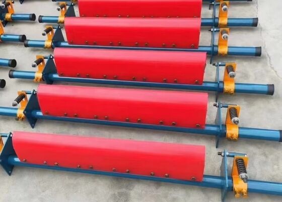 Heavy Duty Polyurethane Conveyor Belt Cleaner Primary Scraper 90 Shore A Yellow Mining Use