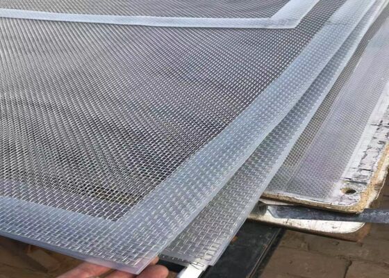 Rotex Replacement Screen 304 Stainless Steel Black PU-Strip Food-Grade Compatible