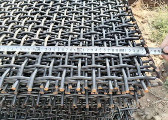 Long Service Life High Manganese Steel Vibrating Screen Mesh for Stone Crushing Plants