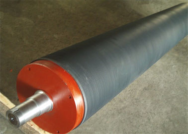 Rubber Paper Making Machine Parts Grooved Press Roll For Paper Mill