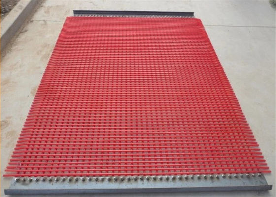 Partially Welded Polyurethane Vibrating Screen Mesh with Steel Wire or S.S. Wire Inside and Square or Rectangular Hole for Quarry