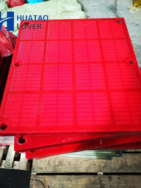 Orange MDI and TDI 0.125mm Aperture PU Dewatering Screen Mesh