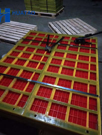 Orange MDI and TDI 0.125mm Aperture PU Dewatering Screen Mesh