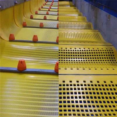 2mm Thickness Polyurethane Flip-Flop Screen Mat for Sieving Cullets with Customizable Size