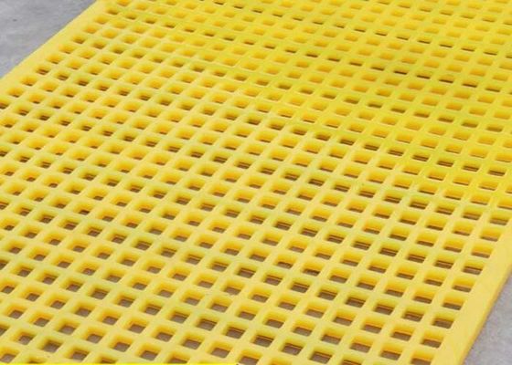 30mm Thickness Horizontal Vibrating Yellow Polyurethane Screen Mesh for Industrial Screening