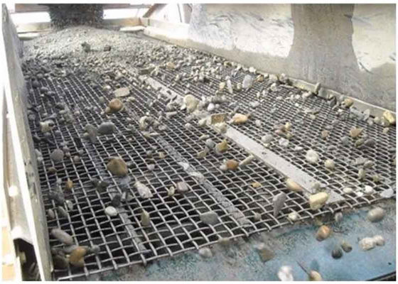 65Mn High Carbon Steel Woven Wire Mesh Vibrating Screen Mesh with Embedded Weave for Wear-Resistant Applications