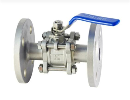 Investment Casting 2pc Ball Valve CF8 / CF8m DIN JIS ANSI Full Port Industrial Flange Floating