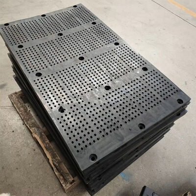 40x8mm 고내마모 고무 스크린 패널 (강철 프레임 포함) - 산업용 진동 스크린용