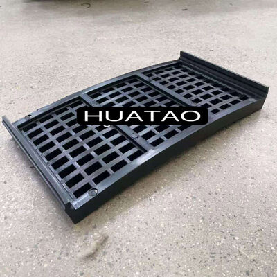 50*10mm 고모양 고무 스크린 패널, 모듈형 설계 및 미네랄 가공을 위한 10-50mm 조절 구멍