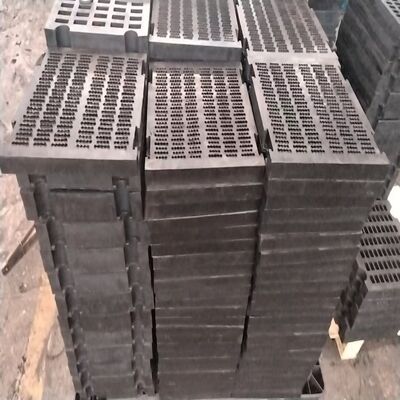 120mm 오프처 70mm 두꺼운 철강 강화 고무 스크린 패널