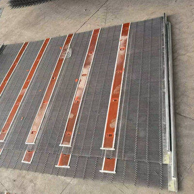 비브레이팅 스크린에 블랙 광산 시트를위한 크림 엮은 폴리 리플 셀프 청소 스크린 망