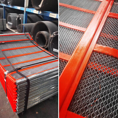 폴리 리플 자체 청소 와이어 메시 블랙 진동 채굴 광산 시빙