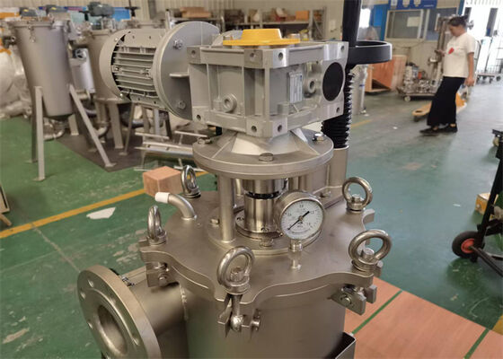 알 액체 필터링을 위한 내부 스크래퍼 자정 필터 하우스