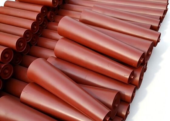 컨베이어 벨트 롤러 HDPE 물질 긴 수명 집적 컨베이어 스파어 컴포넌트