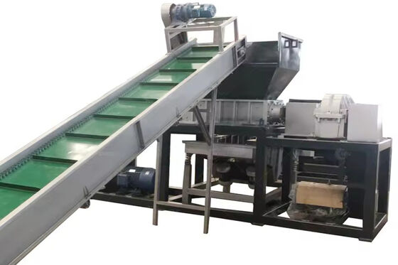 알루미늄 스크랩 재활용을 위한 듀얼 모터 60kW 슈레더