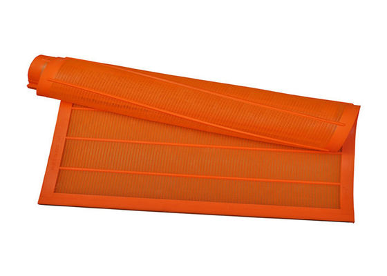 700mm x 1040mm 오렌지색 폴리우레탄 미세 스크린 메쉬 (구멍 폭 0.075mm-1.5mm, 수명 6-12개월) - 채석장용